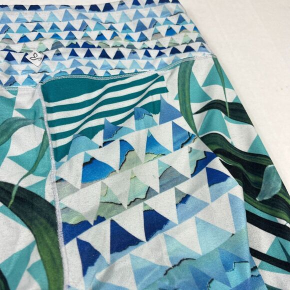 Prana Capri Yoga Leggings Tropical Performance Comfort Pull On S - Picture 10 of 12